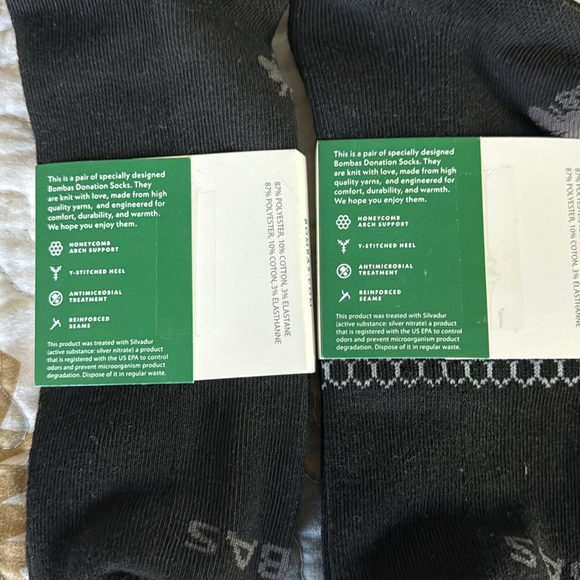 2 Pairs Bombas Sneaker Socks X-Large - Picture 4 of 6